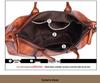 2025 European & American Retro Cowhide Women's Handbag - Top Layer, Color-Rubbed, Single Shoulder & Crossbody, Large Capacity