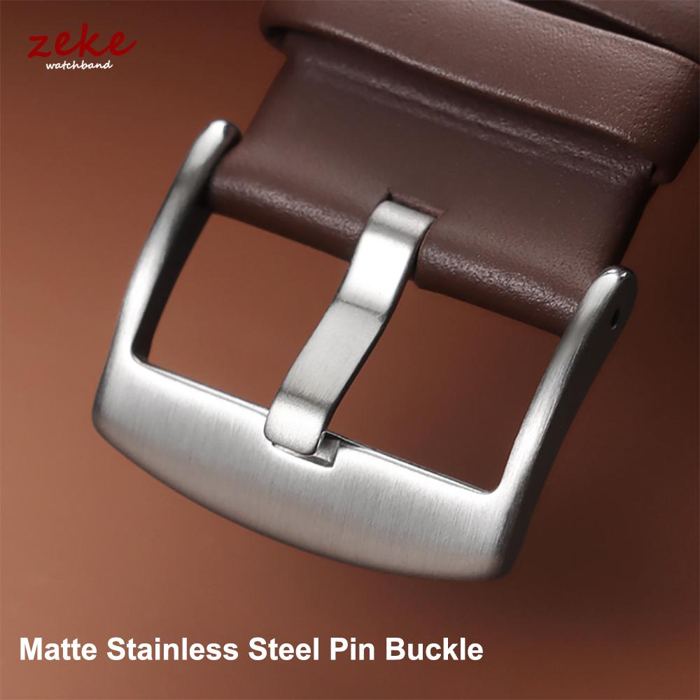 Handmade Cowhide Strap with Double Stitching Top Grain Genuine Leather Watch Band 20 22 24MM Quick Release Replacement Watchband