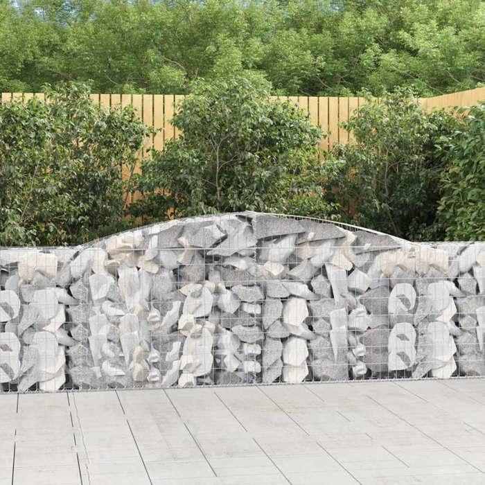 VidaXL 8x Arched Gabion Baskets Arched Gabion Cages Gabion Walls Garden Fences Terrace Outdoor 3146859