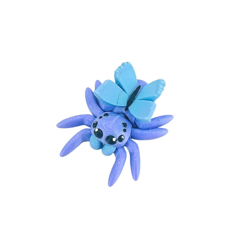 Multi Color 3D Printed Spider Toy Model, Magnetic Spider Creative Ornaments Simulation Model Small Spider