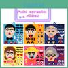 Emotion-changing Felt Puzzle Kit For Kids Diy Non-woven Material With Facial Features