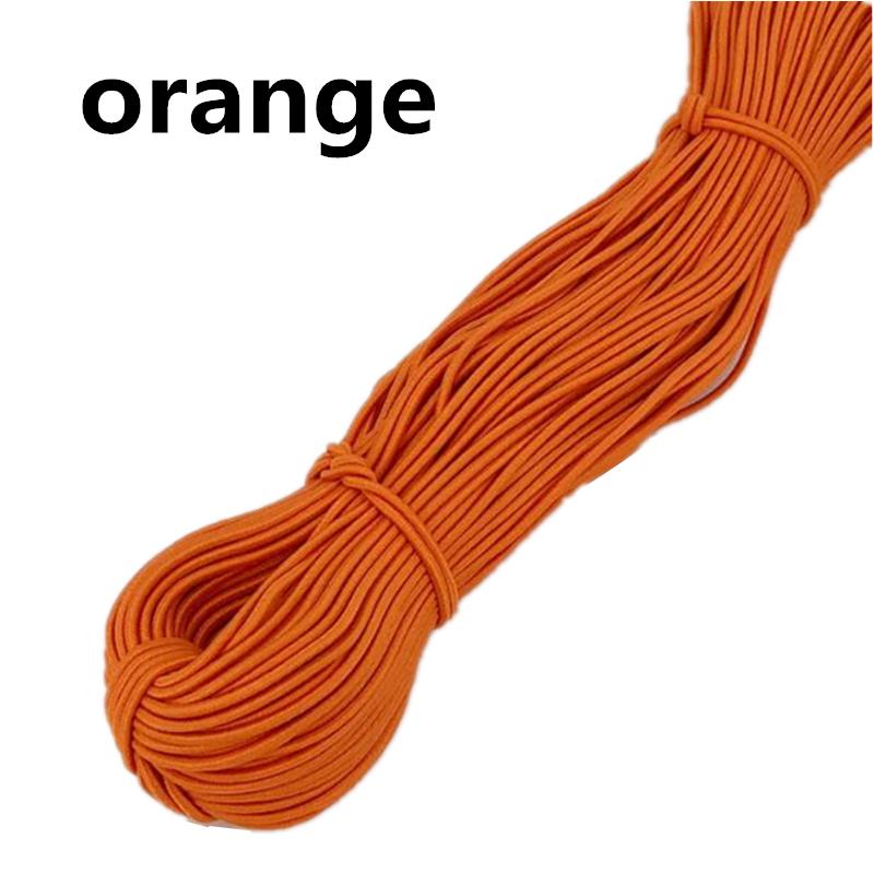 10yards 2mm Colorful High-Quality Round Elastic Rope Round Elastic Band Rubber Band Elastic Line Home DIY Sewing Accessories