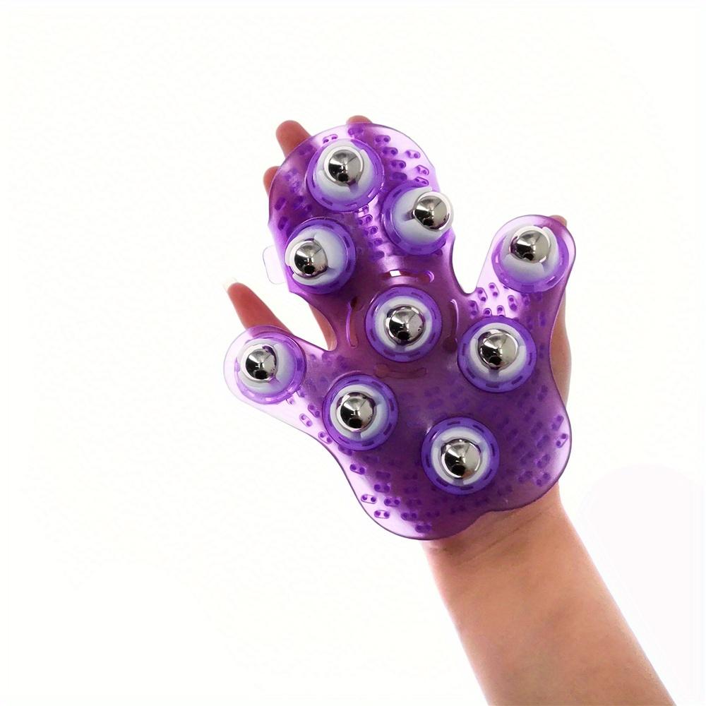Ein Massagehandschuh mit Rollkugeln: zur Massage von Nacken, Rücken, Schultern, Hüften, Gesicht und mehr!