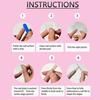 1 Set Colorful Flower Press on Toenails Reusable French Tip Short Stick-on Fake Toenails Removable Glue on False Toe Nails for