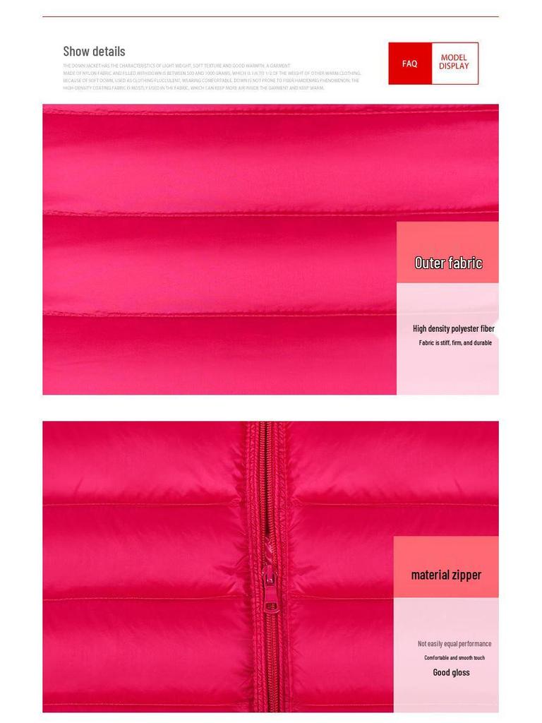 New Lightweight Slim Fit Down Vest for Women - Plus Sizes Available