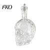 Whiskey Bottle with Stopper Skull Decanter, 500ml Gothic Glass Stopper, Halloween Spirit Dispenser for Home Bar, Creepy Liquor Decanter