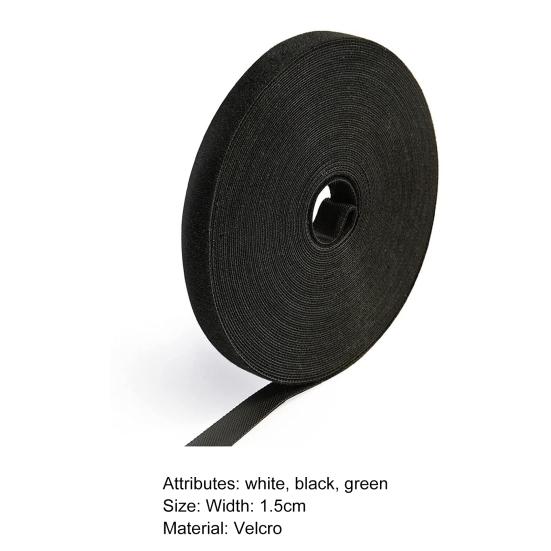 1 Roll Multi-use Anti-slid Cable Tie Fastener Tape Practical Adjustable Wire Tie Wrap for Home