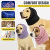 Soft Warm Dog Calming Earmuffs Elastic Soothing Ear Cover Headgear Pet Neck Gaiter  Beauty Care