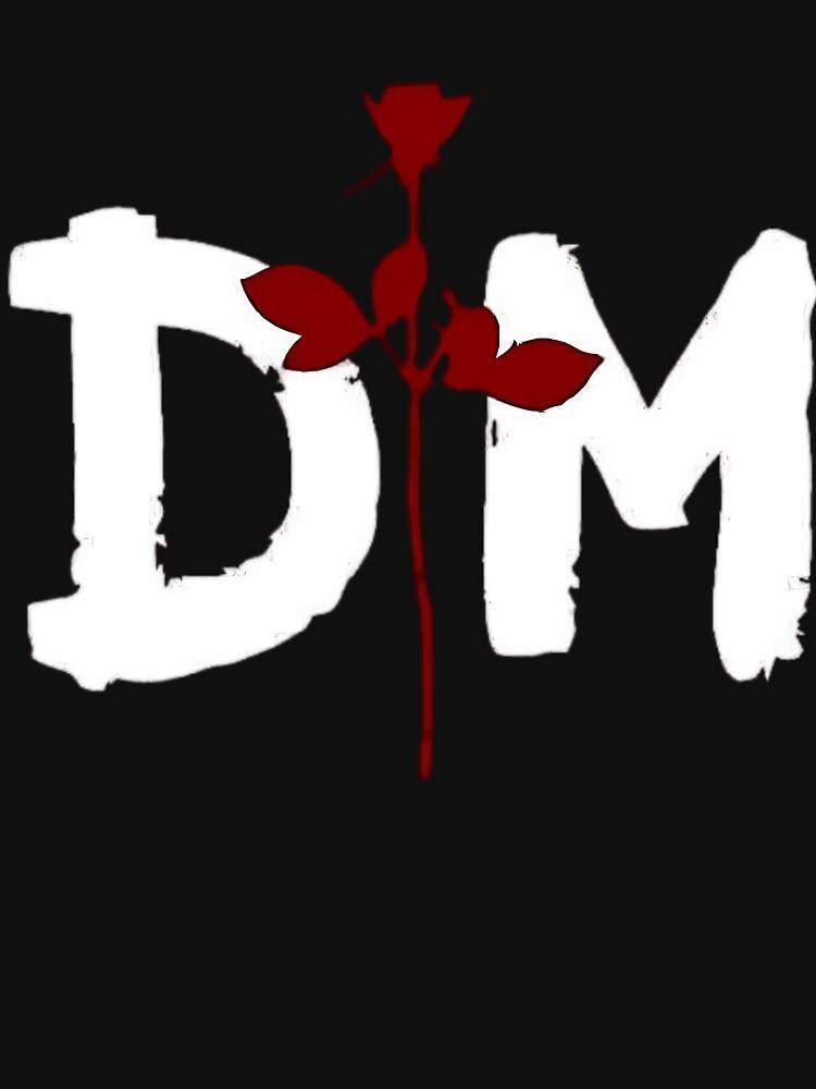 Depeche Mode(DM) Logo and Red Rose, D-P-CH-MOD- Essential T-Shirt