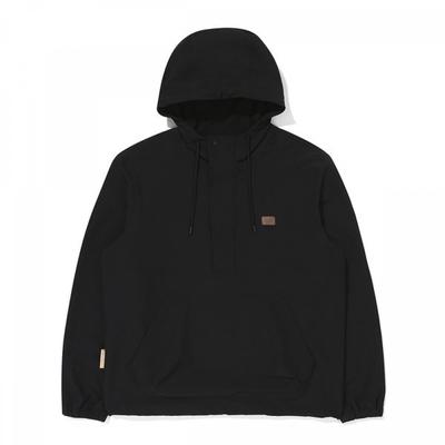 Stretch Brush Anorak  Black 