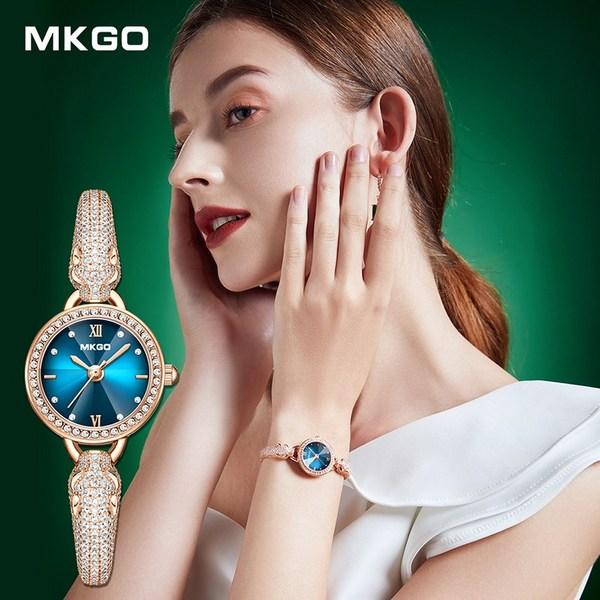 Mokago M8103 Damski zegarek na rękę z bransoletą + bransoletka Clover Zegarek na rękę Modny zegarek Najlepszy zestaw do pakowania prezentów Krajowy AS Dostępny, popularne koreańskie zegarki