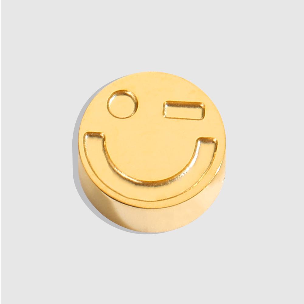Gold Plated Stainless Steel Pendant - Personality Expression Pattern, European & American Style, DIY Jewelry Accessory
