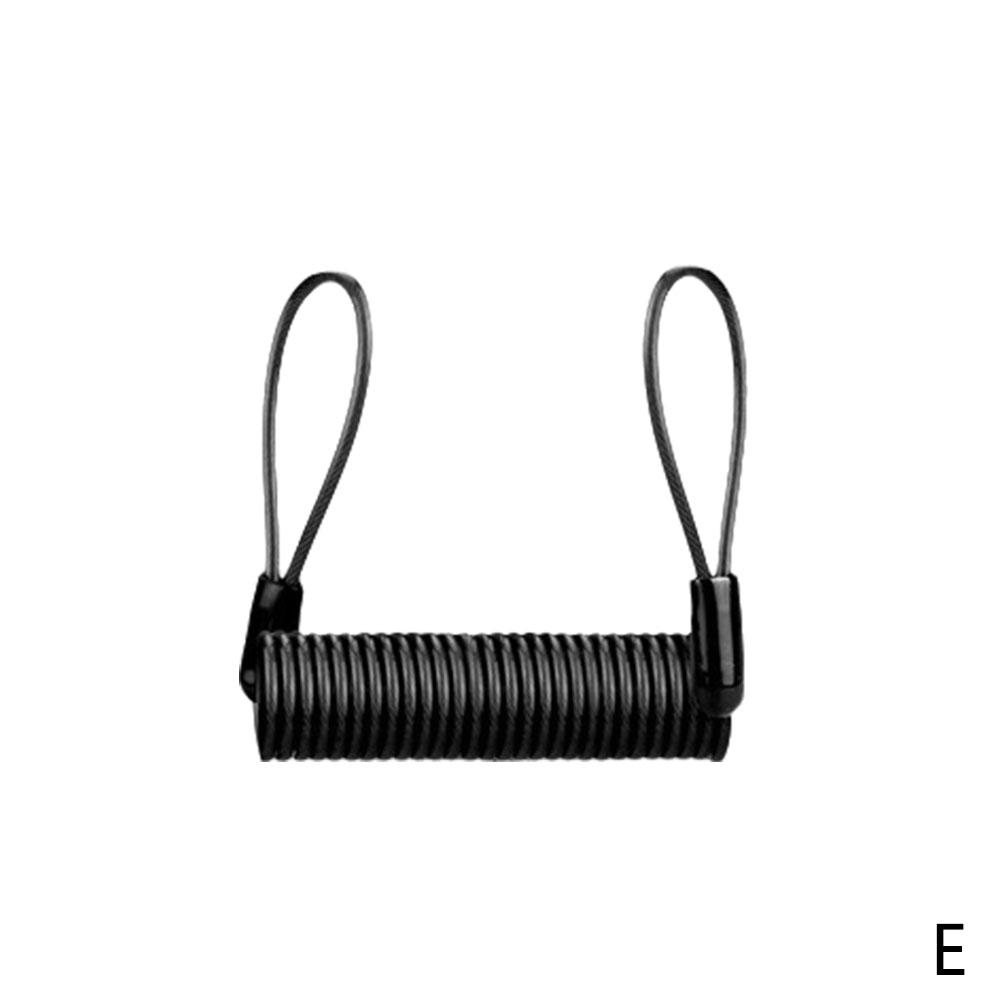 

120 см сигнальный дисковый замок, защита от воров, мотоциклетное колесо, дисковый тормоз, сигнализация, замок и сумка и напоминание, пружинный кабель чёрный