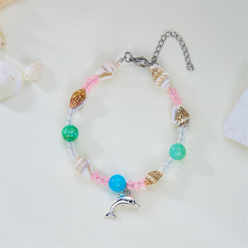 Starfish Bracelet For Women Trend Shell Beaded Bracelet Girls Summer Beach Jewelry Travel Gift