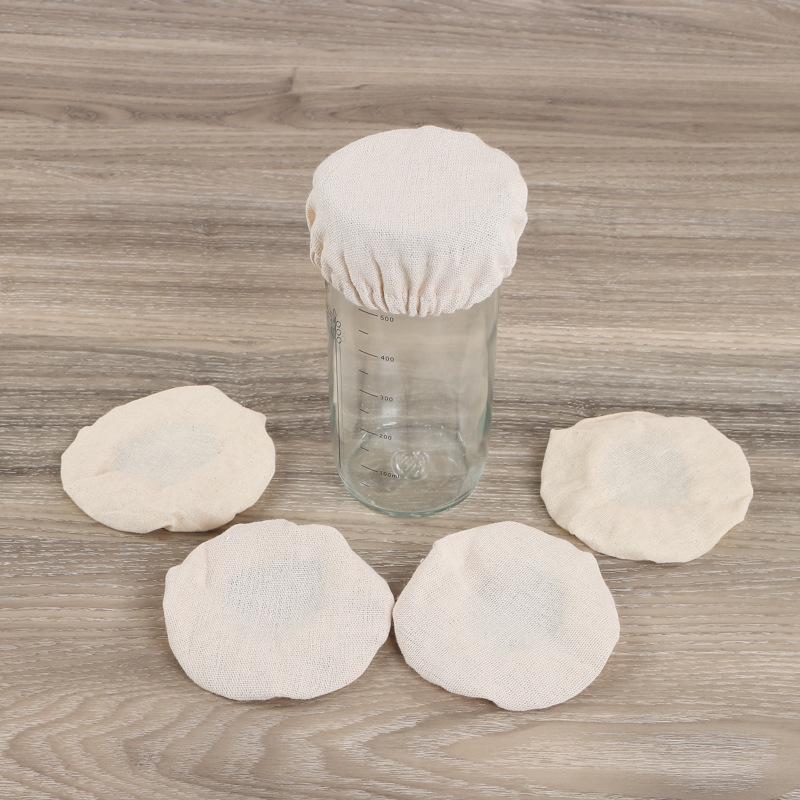 Fermentation Cotton Cloth Lid for Glass Jars and Bottles
