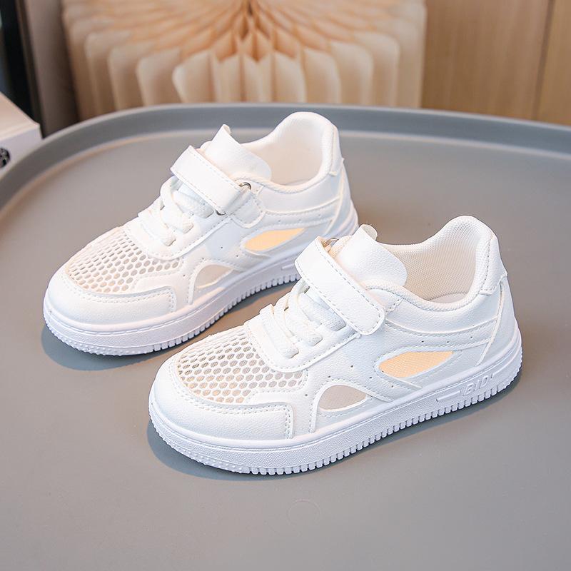 

Детские сандалии-мешки для мальчиков и девочек, летние новые популярные полые белые туфли с толстой подошвой, универсальные повседневные туфли с отверстиями 37 белый