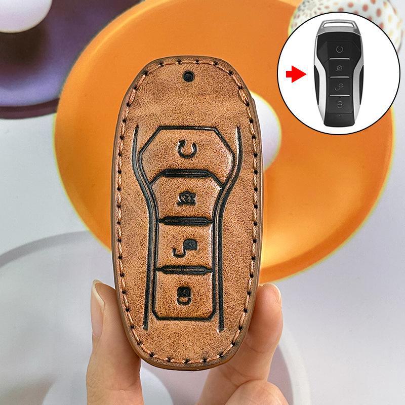BYD Yuan Plus Key Cover for Song, Han, Qin, Tang, Destroyer 05 - Premium Car Key Bag