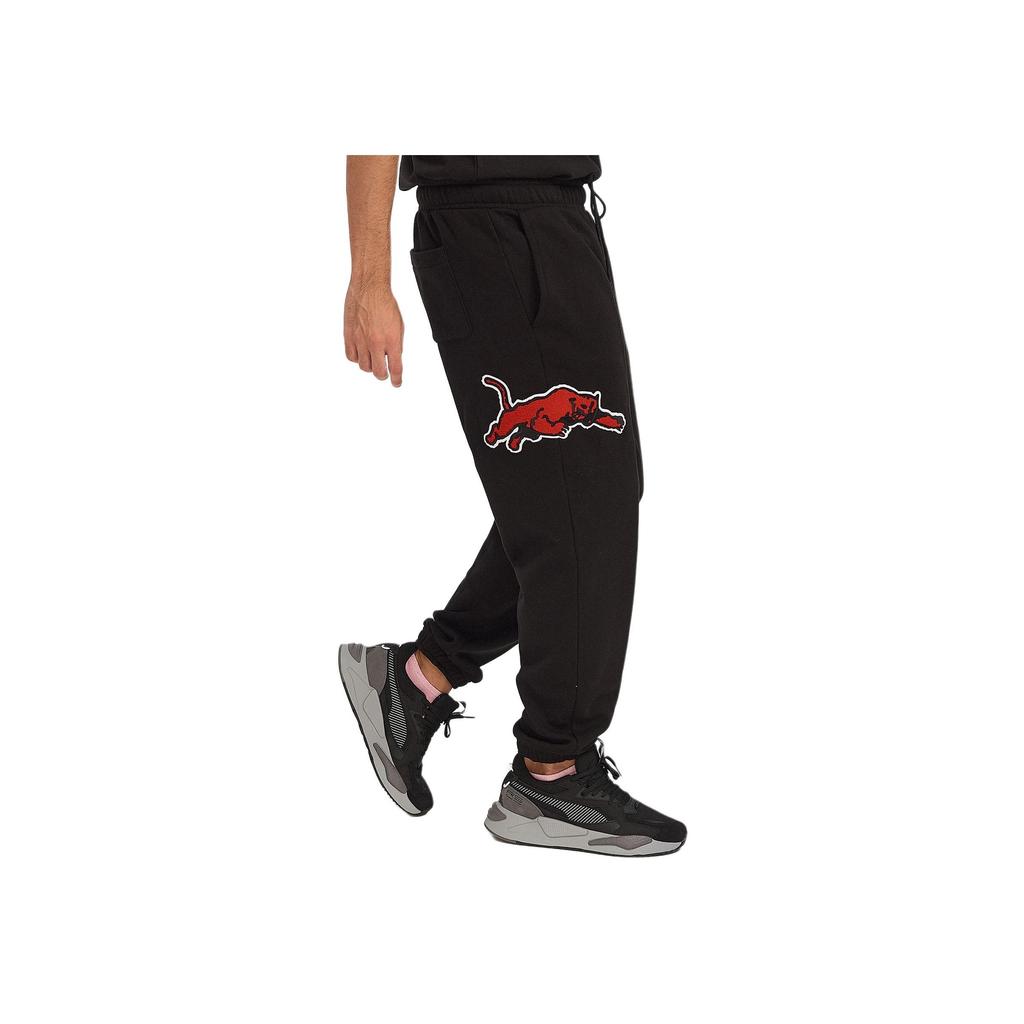 Puma Solid Color Cuffed Sports Casual Pants Men Bottoms Black 532103-02