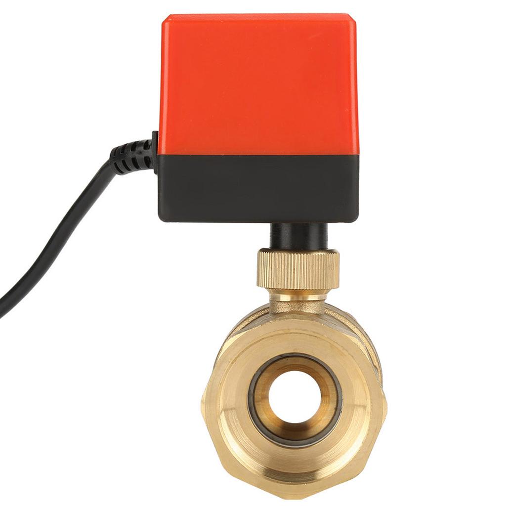 DC 24V 2 Way 3 Wire Brass Motorized Ball Valve Electrical Valve DN40 G1 1 2