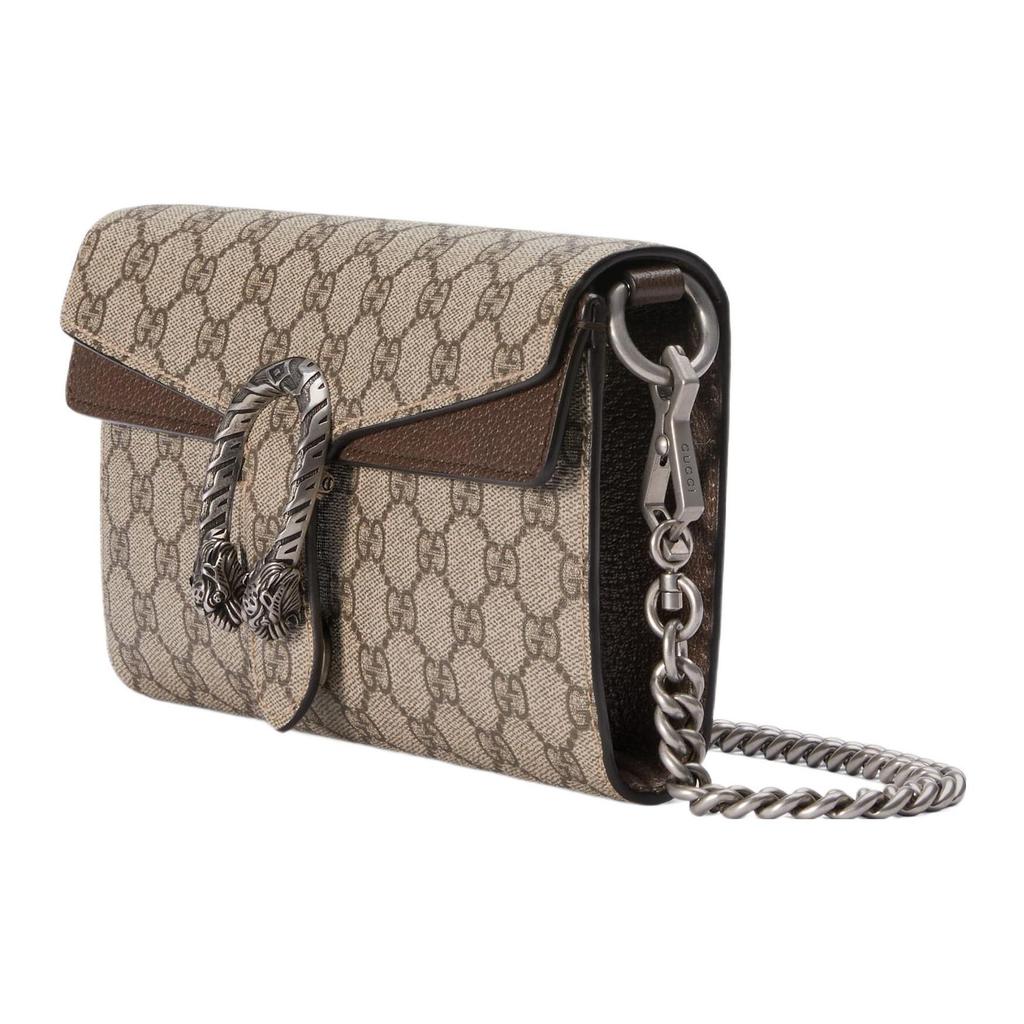 Gucci Dionysus 23 Early Spring Tiger Head Lock Buckle Removable Shoulder Strap Leather And Canvas Crossbody Bag Women crossbody bag 731782-96IWN-8747