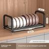 Single-Layer Kitchen Bowl & Dish Rack for Cabinet Storage and Drainage