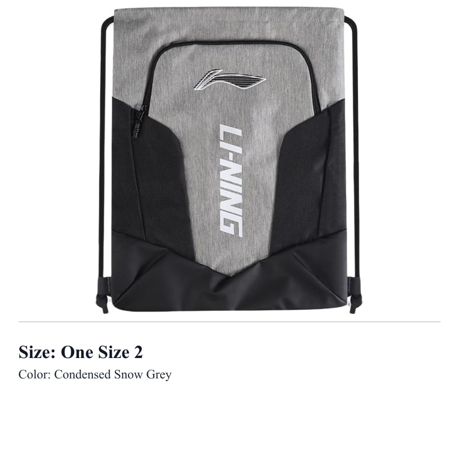 Li Ning Polyester Backpack Regular Men's Black/Crimson Cherry Red/Snow Gray/Sunny Mountain Blue 011