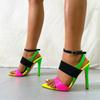 Eilyken Pointed Toe High Heels Women Sandal 2026 Summer New Shoes Wedding Stripper Sandal Size 35-45