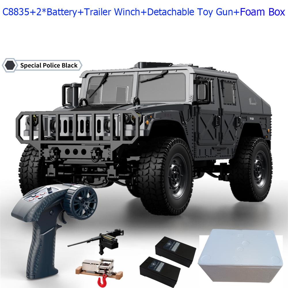 C8835 1:14 RC Car 2.4G Remote Control Car 4WD Off-road Climbing Simulation All-terrain RC Crawler Military Jeep JJRC RC Toys