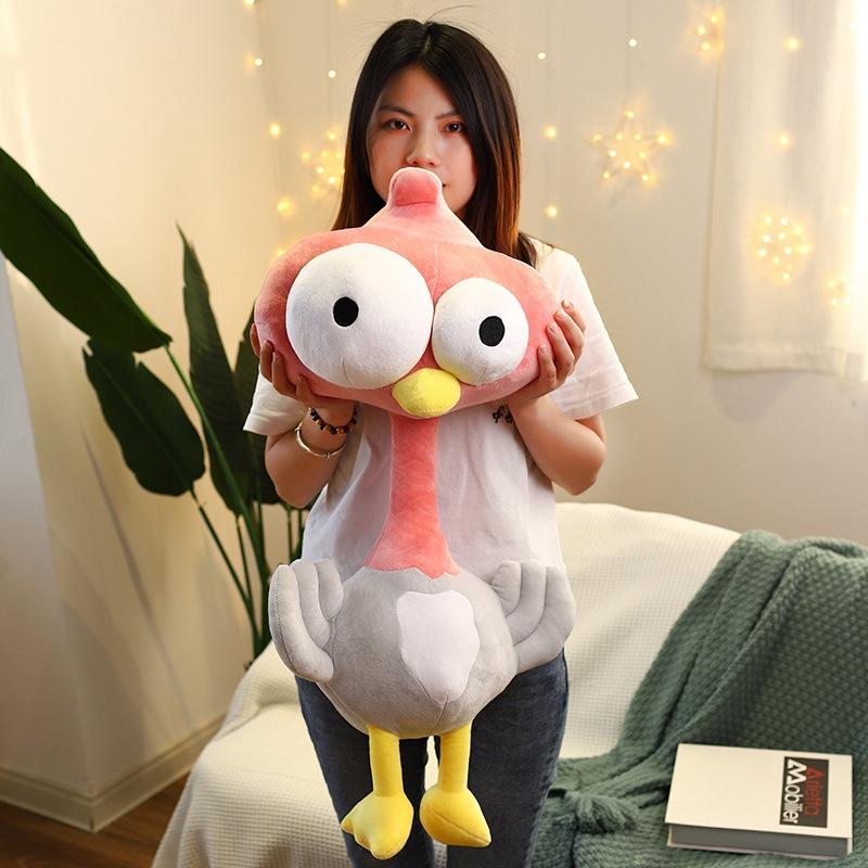 Hilarious Ostrich Plushie With Big Eyes Soft And Cuddly Gift For Kids And Graduates