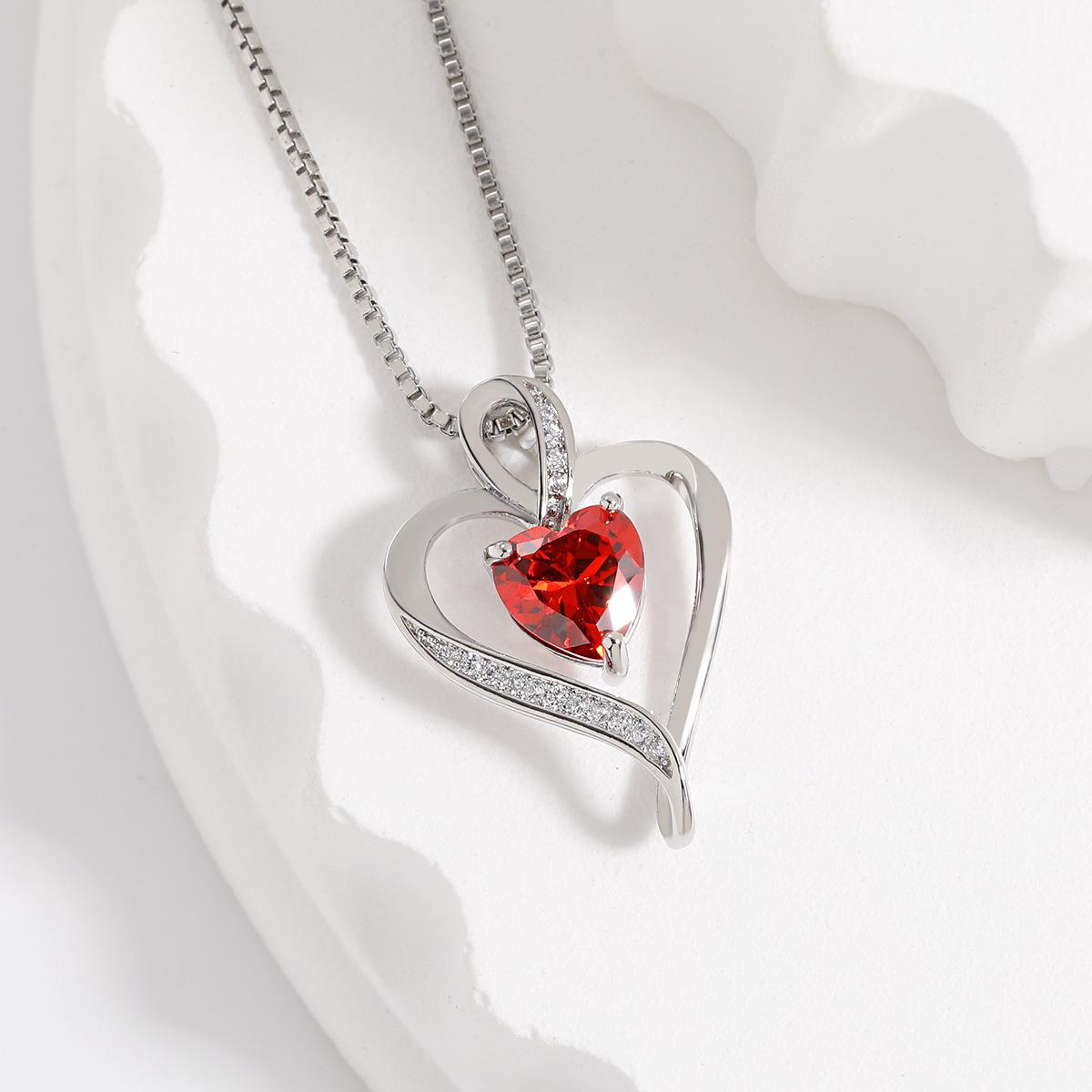 

Ожерелье с подвеской в виде сердца, подарок на День матери премиум-класса, ожерелье с камнем «Созвездие безграничной любви»