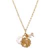 12 Constellations Pendant Necklace Faux Opal Moon Charm Necklace Constellation Symbol Jewelry Birthday Gift