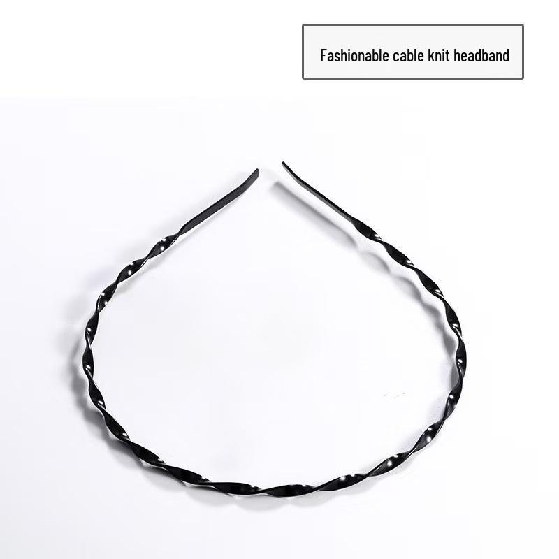 

Унисекс спортивная повязка на голову: Черный, Стиль знаменитости, Зачесанный назад, Идеально для умывания лица, Посадка без давления, Контролирует челку и выбившиеся волоски