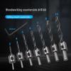 23-Piece Titanium-Plated High-Speed Steel Chamfering Drill Bit Set with Hex Shank