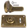 2pcs Bronze Finish Wooden Box Hasp Antique Lock Heavy Duty Antique Hardware Fastener Furniture Accessories For Chests & Trunks