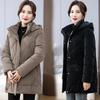 2025 New Winter Autumn Women Jacket White Duck Down Hoodies Puffer Jackets Long Coats Warm Windproof Coats Outwear