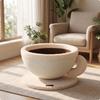 Lit pour chat en forme de tasse à café, griffoir multifonctionnel, profond, pour salon