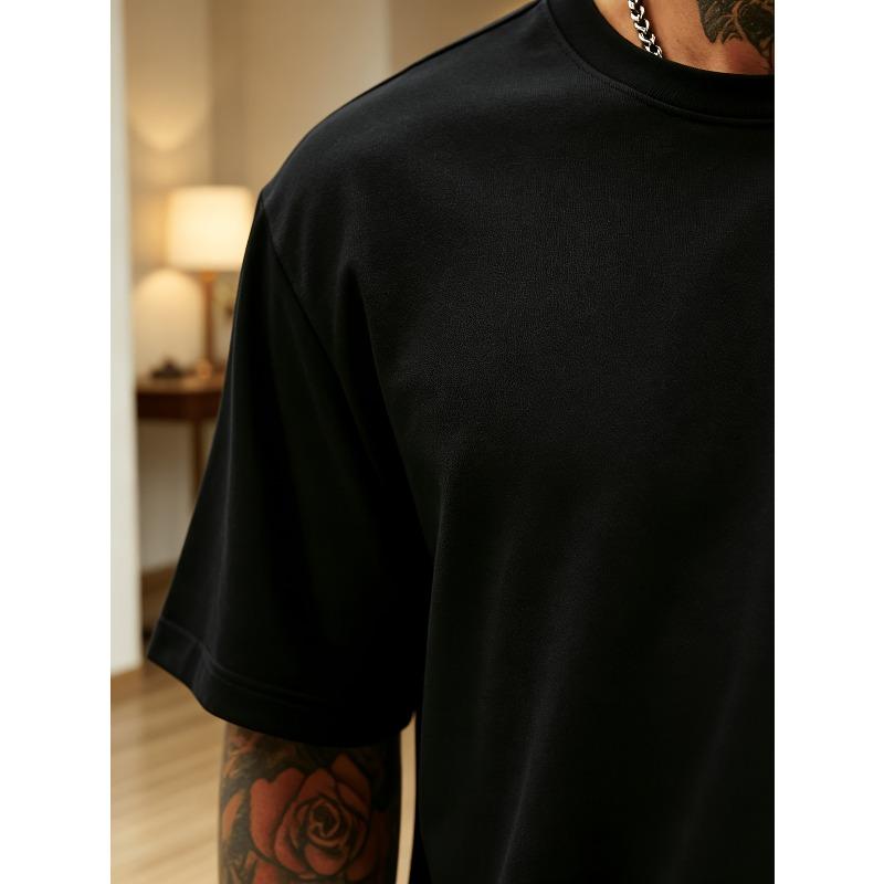 European sizes Casual Style Men'S T-Shirt Skull And Text Design for Everyday Wear And Outdoor Activities Perfect Gift for Him Back Print Boser