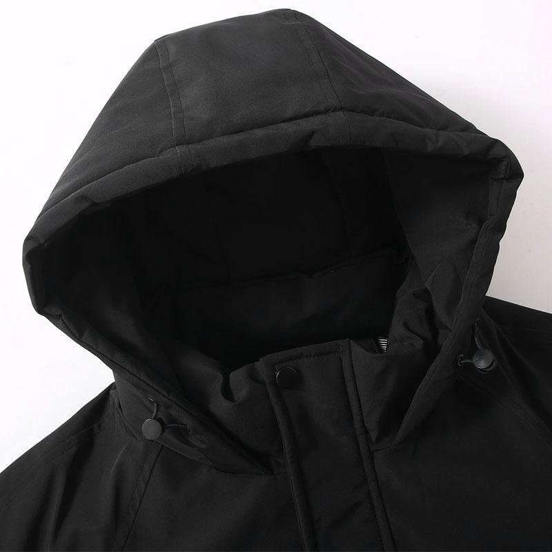 Plus Size 5XL-12XL Fashion Winter Men's Coat Hooded Waterproof Casual Loose Thick Warm Oversize Outerwears Men Jackets