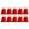 Christmas Candy Snack Gifts Bag Red Velvet Drawstrings Packaging Bags Stockings Pouches Storage Holders Festive Party Favors