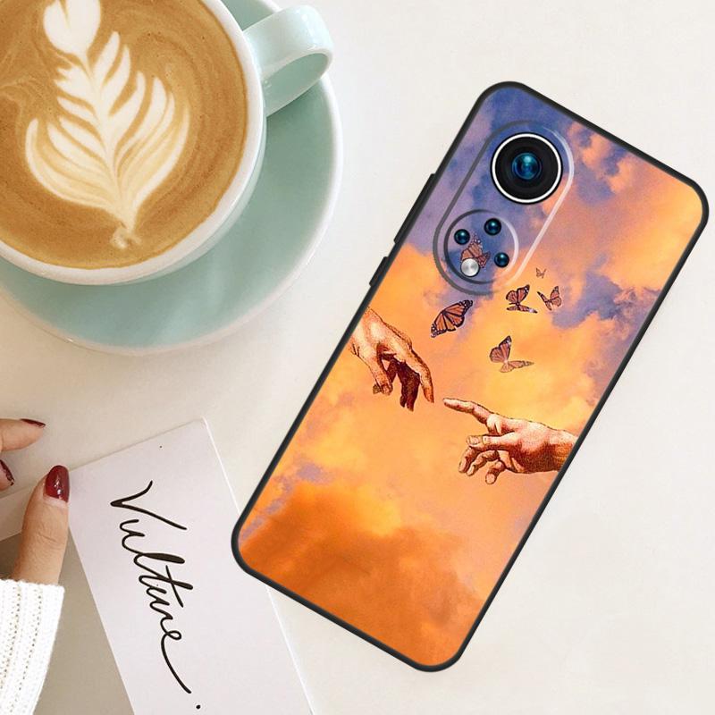 

Grime Michelangelo Создание Адама Для Honor Magic 7 Lite 6 8 Pro Чехол Для Honor 200 400 50 70 90 X8c X8b X9a X9b X9c X9d Win RT Honor Win