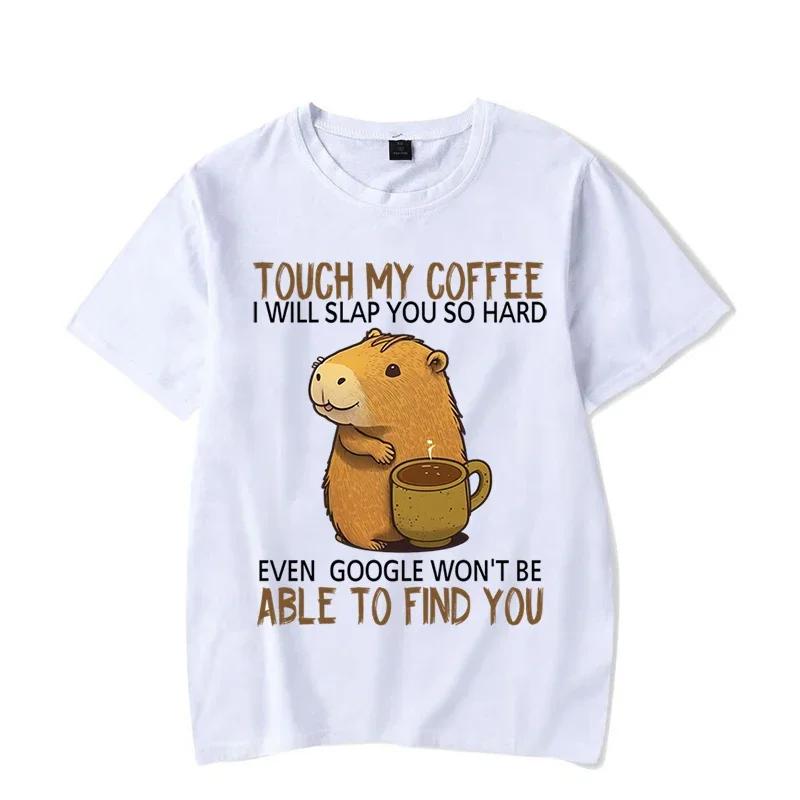 

Capybara Touch My Coffee I Will Slap You So Hard Graphic Tshirt Funny Tshirt Fashion Harajuku T-shirt Women Men Brand Tshirt 4XL