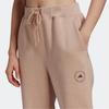 Adidas X Stella McCartney Solid Tone Relaxed Sweatpants Drawstring Waist Cuffed Hem Casual Daily Wear Women Light Pink H59287