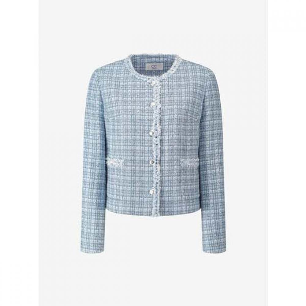 CC collect. Tweed Jacket Colorless Trimming C261msf203