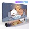 Cartoon BuBu DuDu Panda Kawaii Mauspads Gaming Computer Natürlicher Gummi Schreibtischunterlagen Gamer Büro Tastatur Niedlicher Kleiner Bär Teppich