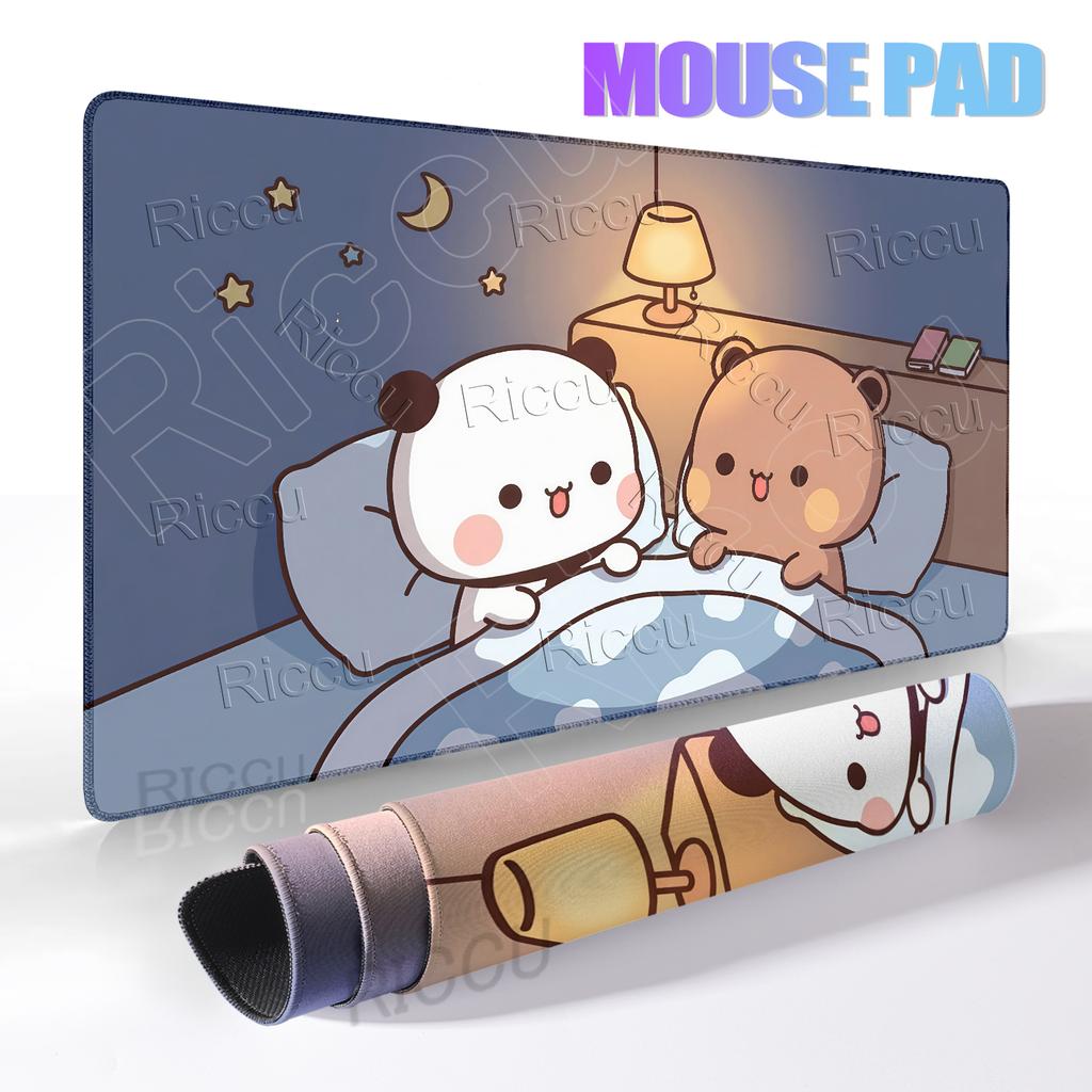 Cartoon BuBu DuDu Panda Kawaii Mauspads Gaming Computer Natürlicher Gummi Schreibtischunterlagen Gamer Büro Tastatur Niedlicher Kleiner Bär Teppich