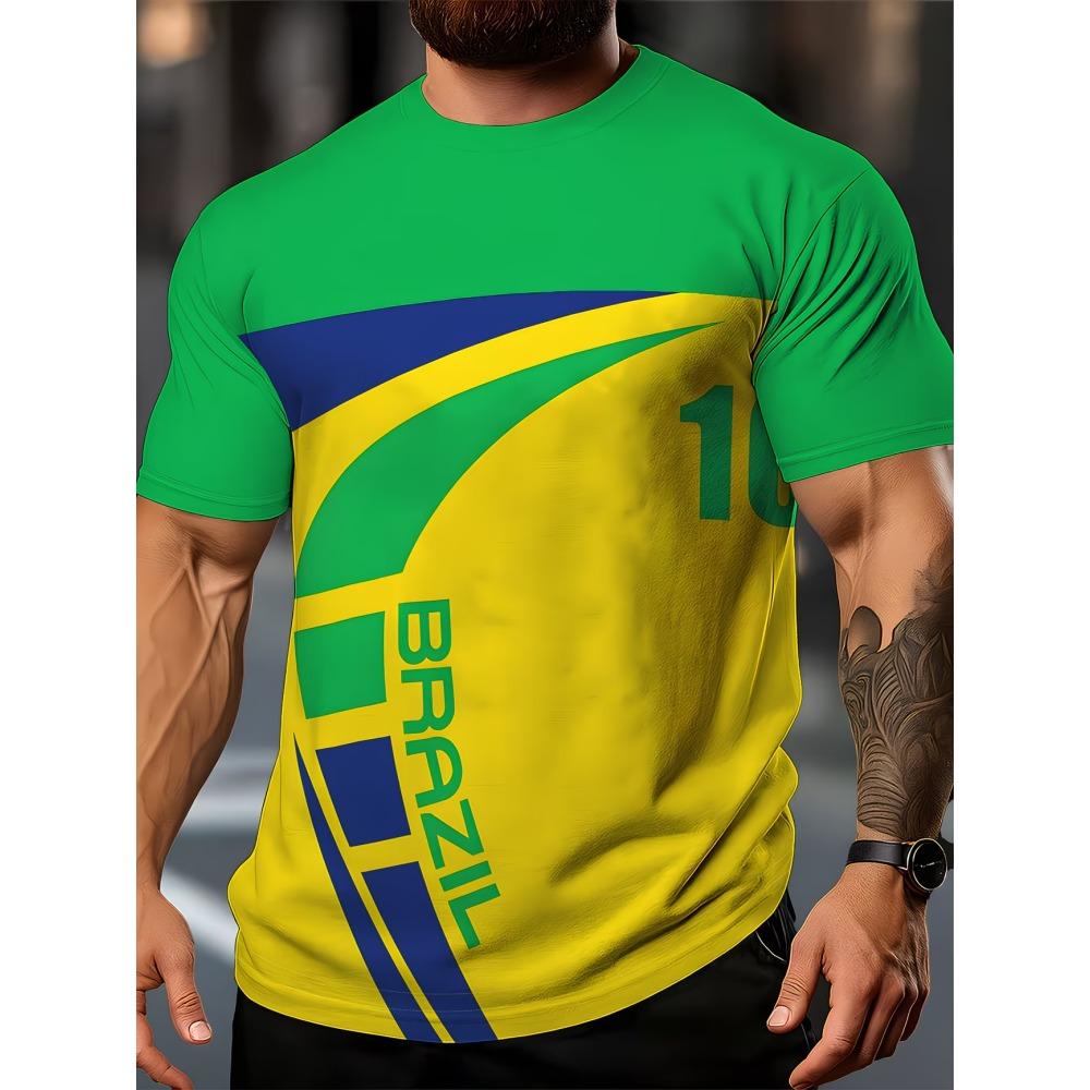 

Men s World Cup Ball Jersey T-shirt3d 6XL