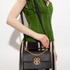 Tory Burch TB Miller Spring Summer Leather Flap Crossbody Shoulder Bag Small Women bags Black Black-Gold 88208-001