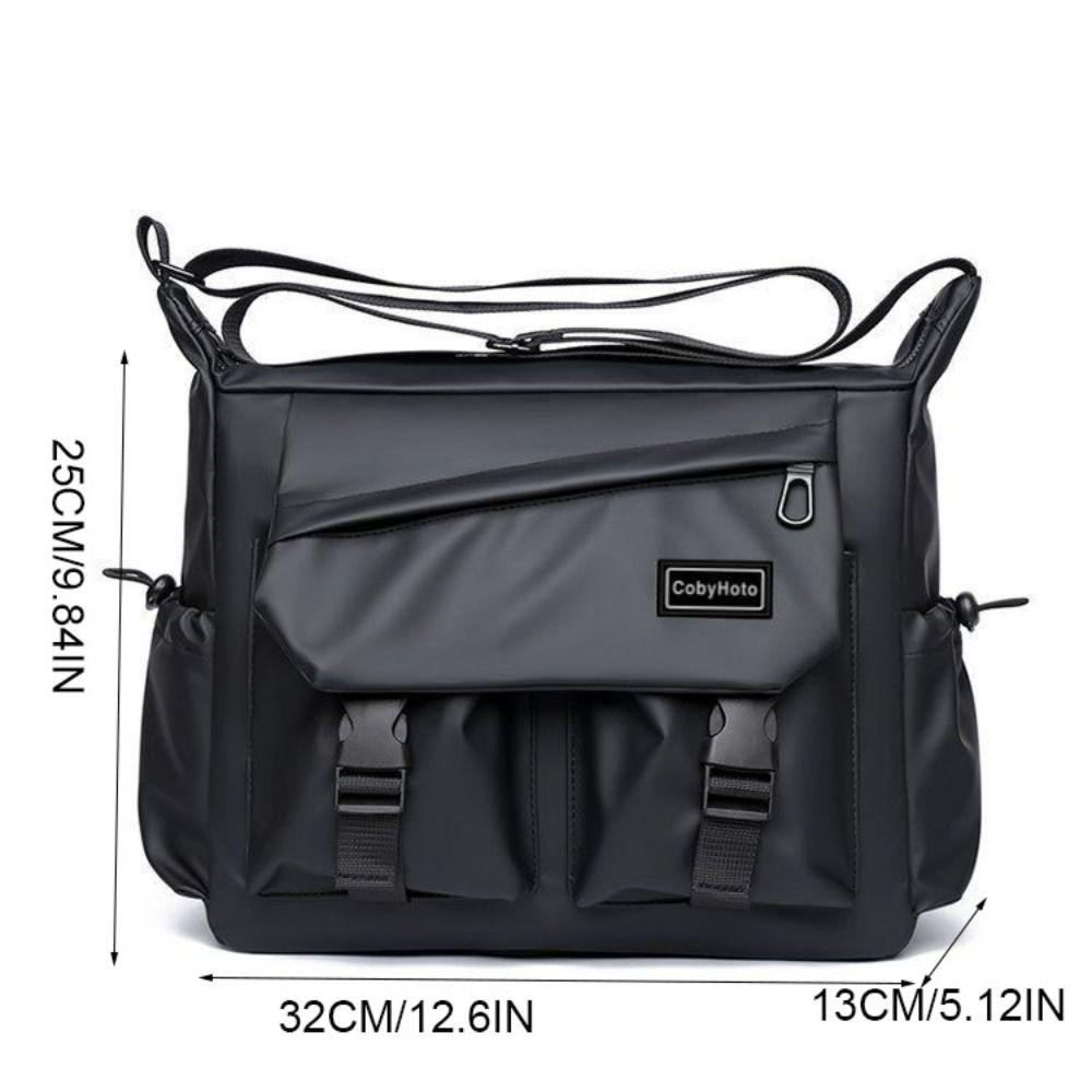 Japanese Style Men Crossbody Bag Large Capacity Single Shoulder Bag  Streetwear