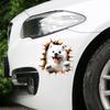 3d Dog Car Sticker Auto Window Bumper Cover Scratches Waterproof Decals Motorcycle Fairing Decoration Animal Car Accessoriesl