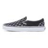 Slip-On Checkerboard Classic Canvas Lightweight Low Top Summer Skate Shoes Unisex Black Gray VN000EYEBPJ